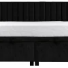 Łóżko czarne MONA VERTICAL 140 cm