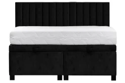 Łóżko czarne MONA VERTICAL 140 cm
