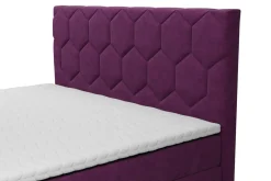 Łóżko kontynentalne z pojemnikiem MEGAN PU 160x200 cm