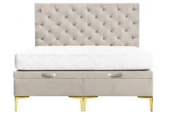 Łóżko kremowe DONNA LUX 140 cm