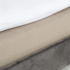 Łóżko z szufladą do spania ciemnoszare FORTINE 90x200