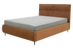 Łóżko ze stelażem miedziane VENTI 140x200 cm