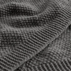 Koc ciemnoszary FANCY 130x170 cm