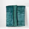 Koc ciemnozielony CASMIR 130x160 cm