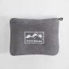 Koc podróżny 2w1, szary TRAVEL BLANKET 130x160 cm