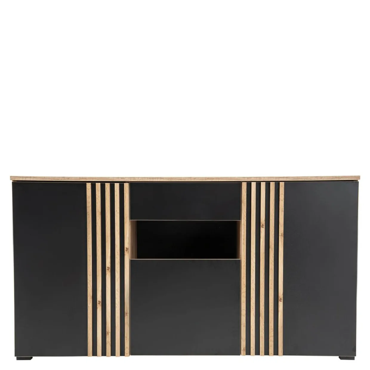 Komoda do salonu z lamelami MALAGA