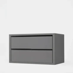 Komoda do szafy INNER II z 2 szufladami BASIC 75 szara