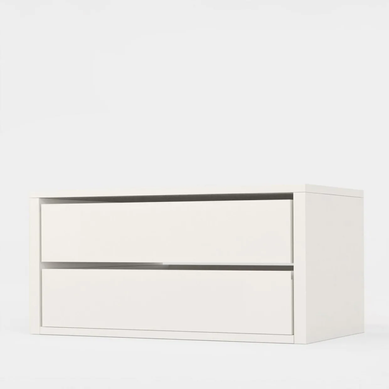 Komoda do szafy INNER II z 2 szufladami BASIC 100 biała