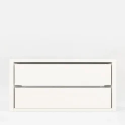 Komoda do szafy INNER II z 2 szufladami BASIC 100 biała