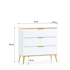 Komoda glamour z szufladami VITERBO