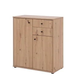 Komoda TEMPRA 2 niska 2D2S, dąb artisan