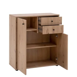 Komoda TEMPRA 2 niska 2D2S, dąb artisan
