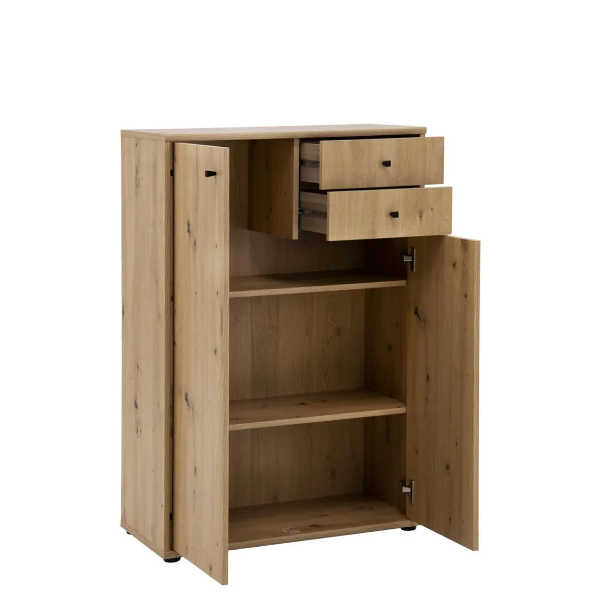Komoda TEMPRA 2 wysoka 2D2S dąb artisan
