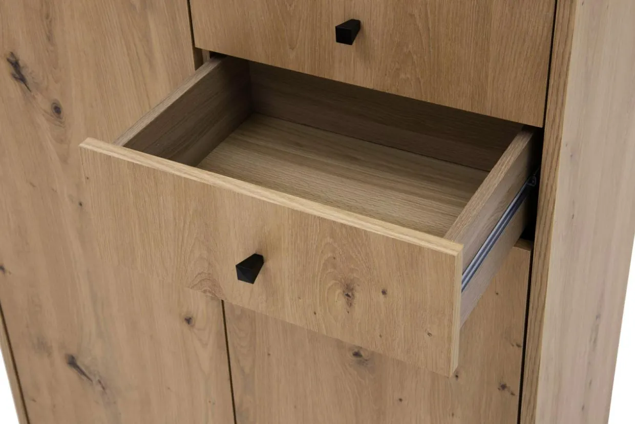 Komoda TEMPRA 2 wysoka 2D2S dąb artisan