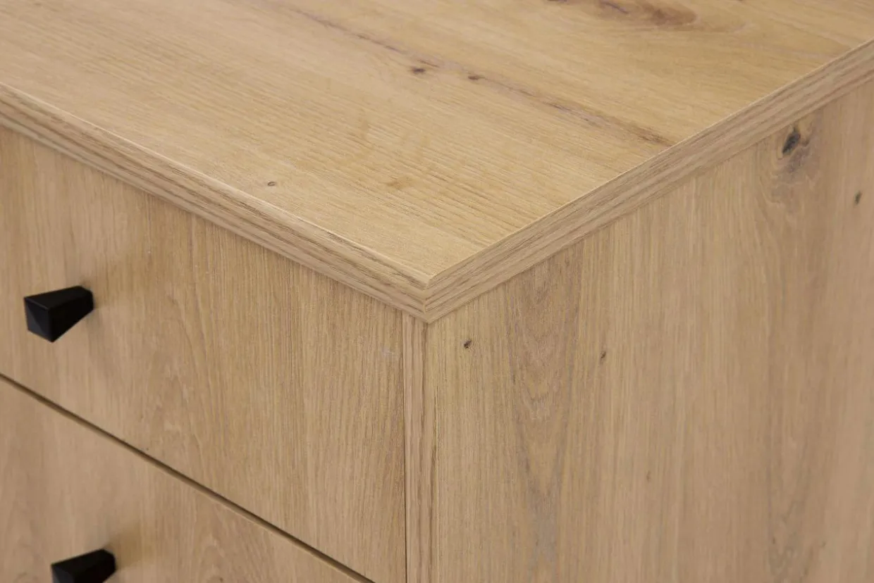 Komoda TEMPRA 2 wysoka 2D2S dąb artisan