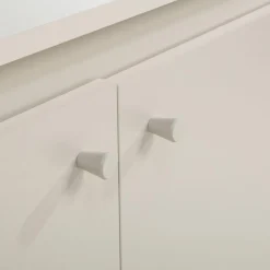 Komoda z 3 szufladami na metalowych nóżkach TORINO kaszmir