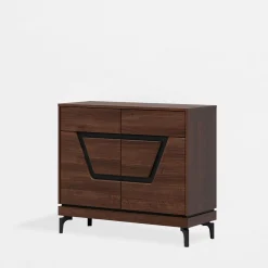 Komoda z czarnym dekorem VERO 98 cm
