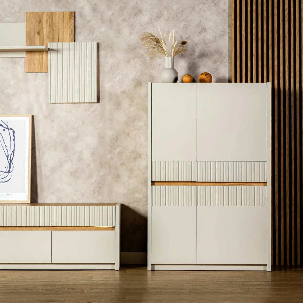Komoda z oświetleniem OAK SQUERE 95,3 cm