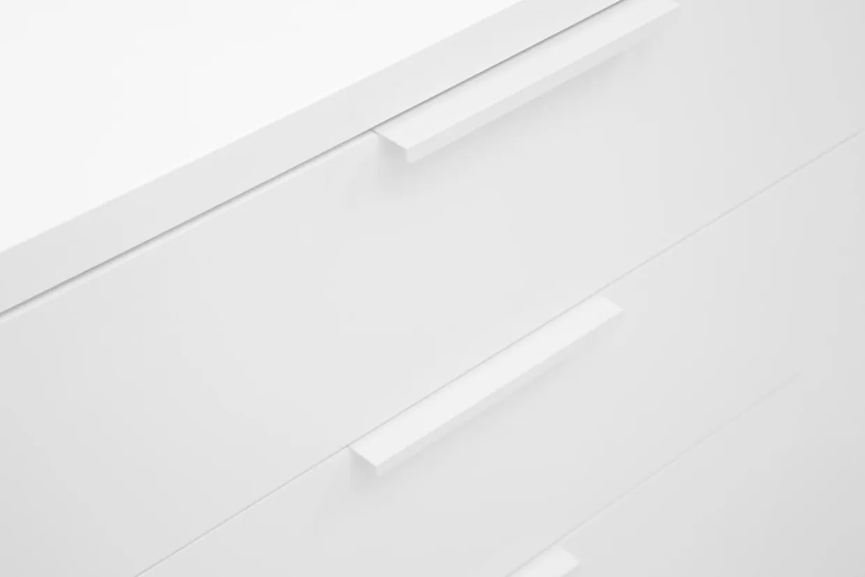 Komoda z szufladami biała MUNDI 120 cm