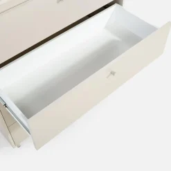 Komoda z szufladami na metalowych nóżkach TORINO kaszmir