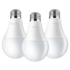 Komplet 3 żarówek LED E27 8,5W barwa ciepła AMM-E27-A60-8,5W-WW
