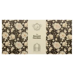 Komplet 6 filiżanek ze spodkami ROYAL ENGLISH ROSES BLACK 250 ml