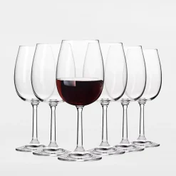 Komplet 6 kieliszków do wina czerwonego PURE 350 ml