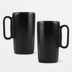 Komplet 2 kubków czarnych FUORI 330 ml