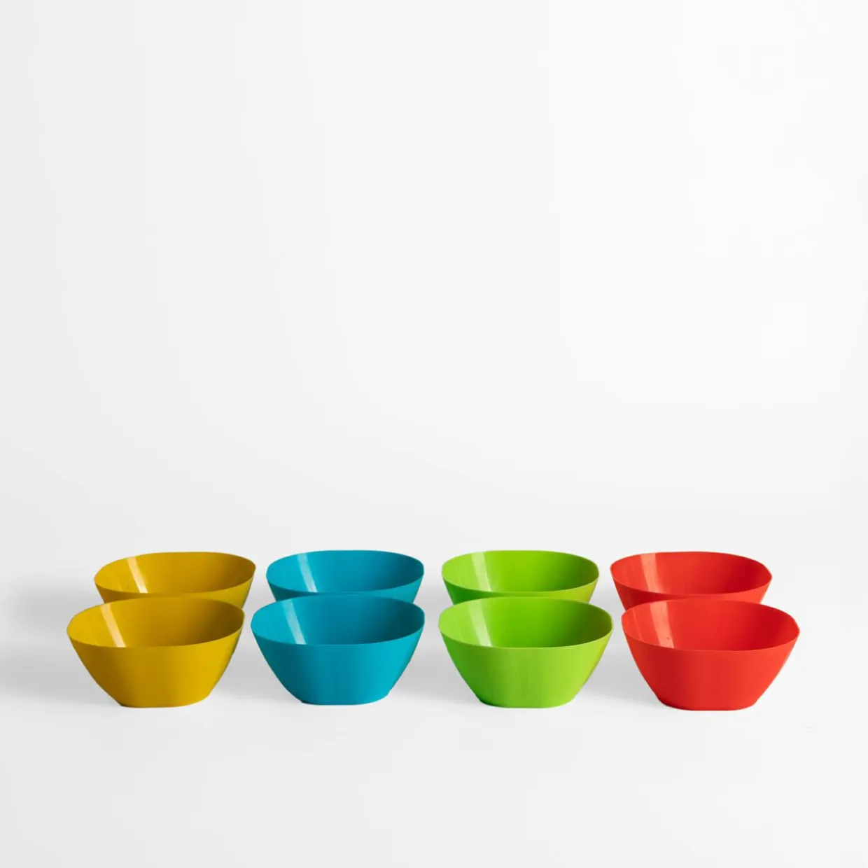 Komplet 8 misek plastikowych 350 ml