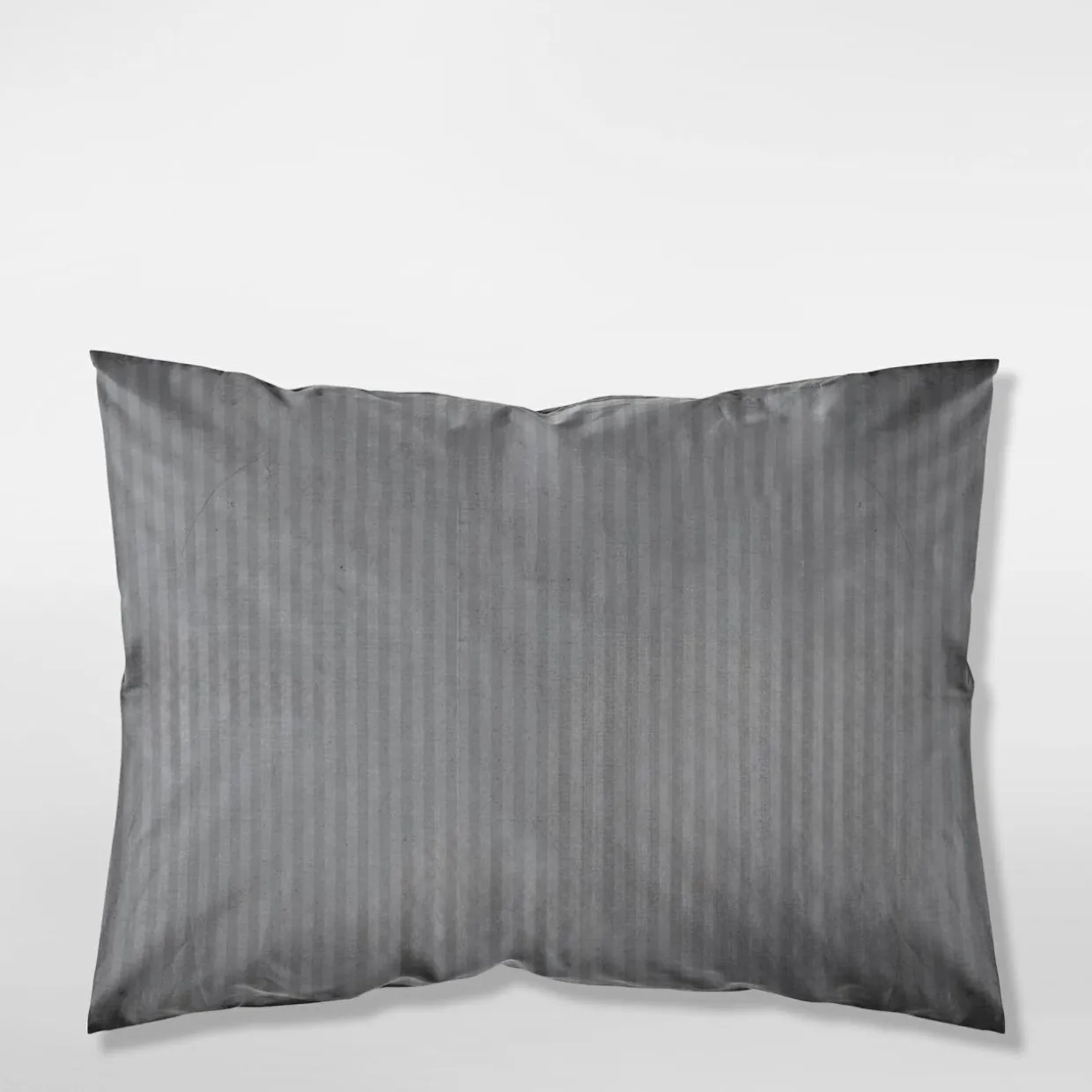 Komplet 2 poszewek adamaszek ciemnoszare PURE 70x80 cm