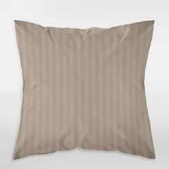Komplet 2 poszewek z adamaszku taupe PURE 40x40 cm