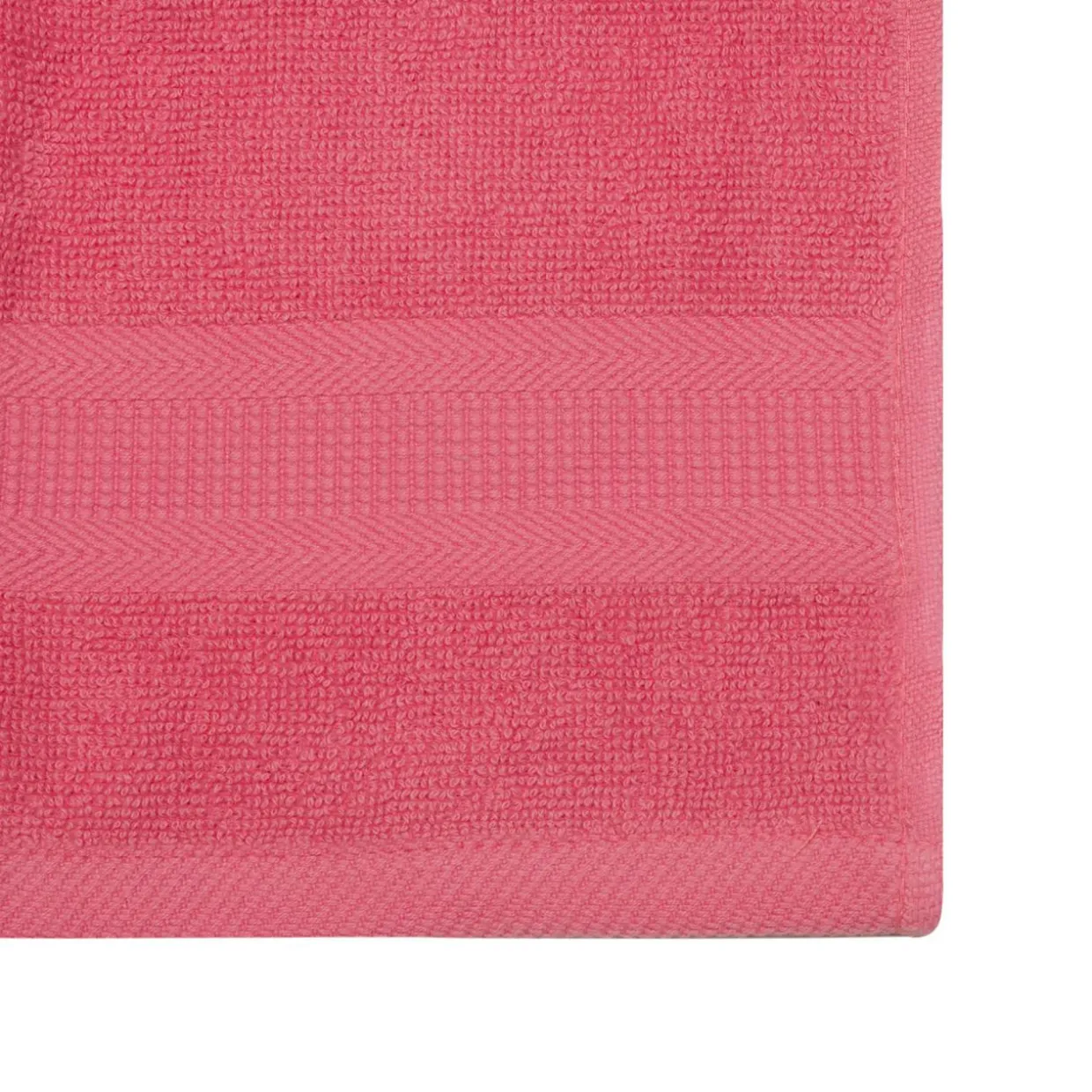 Komplet 3 ręczników bawełnianych różowych 30x30 cm