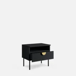 Komplet 2 szafek nocnych czarnych MOND