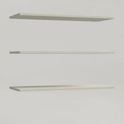 Komplet 3 szarych półek 107,8 cm