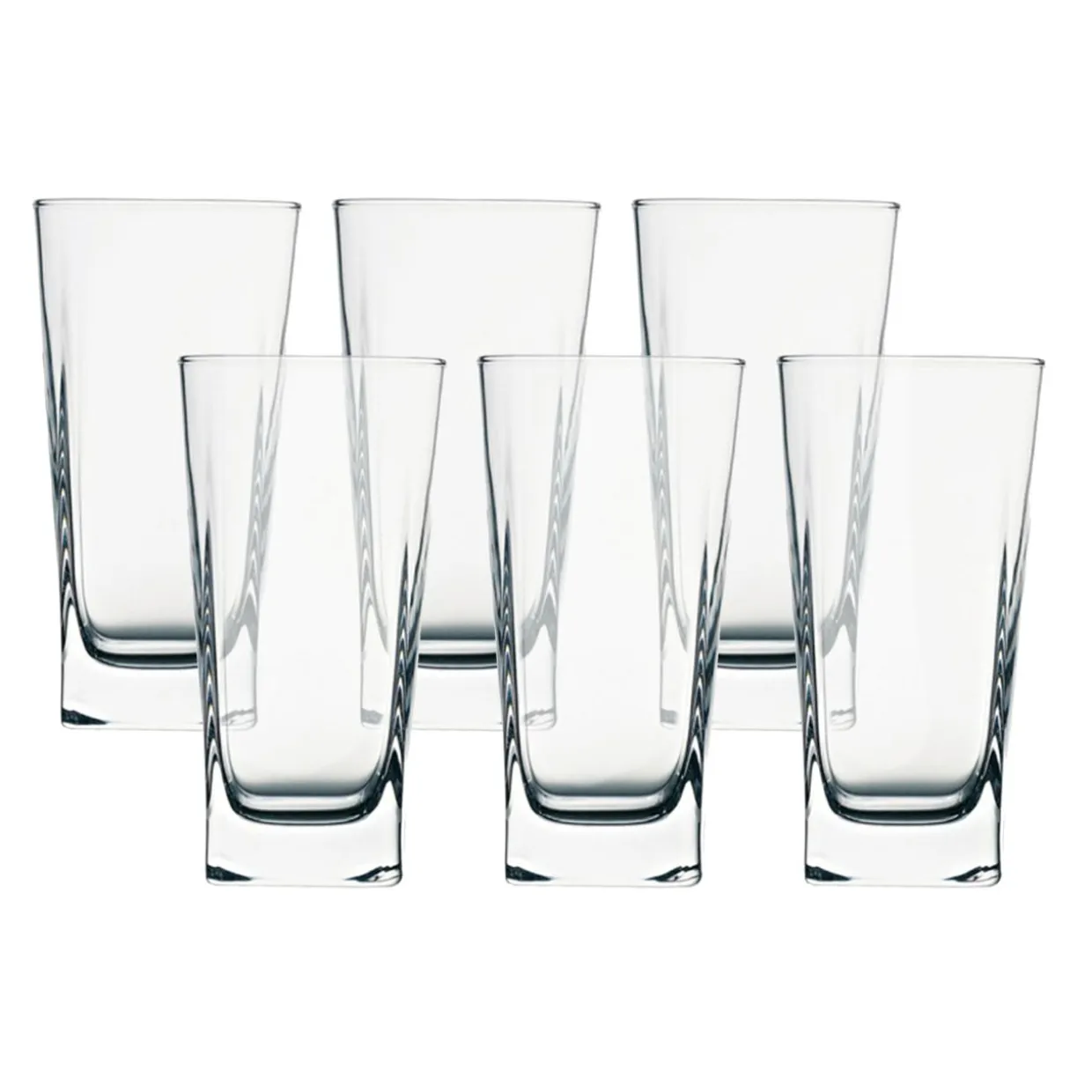 Komplet 6 szklanek CARRE PASABAHCE 305 ml