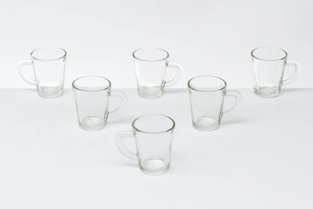 Komplet 6 szklanek do espresso 70 ml