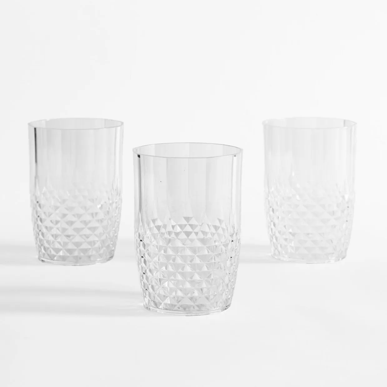 Komplet 3 szklanek plastikowych 475 ml