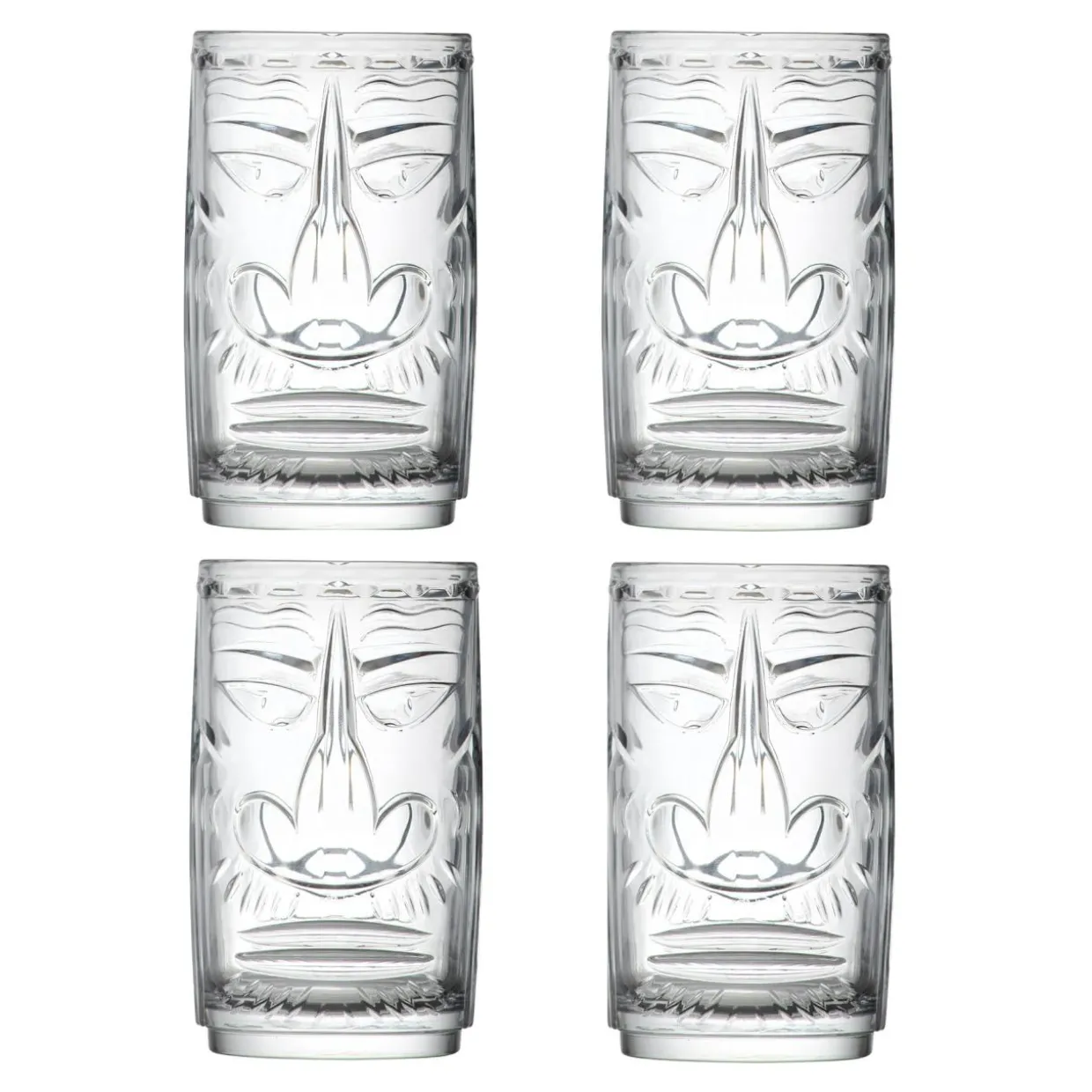 Komplet 4 szklanek RCR TIKI SARDINIA 450 ml