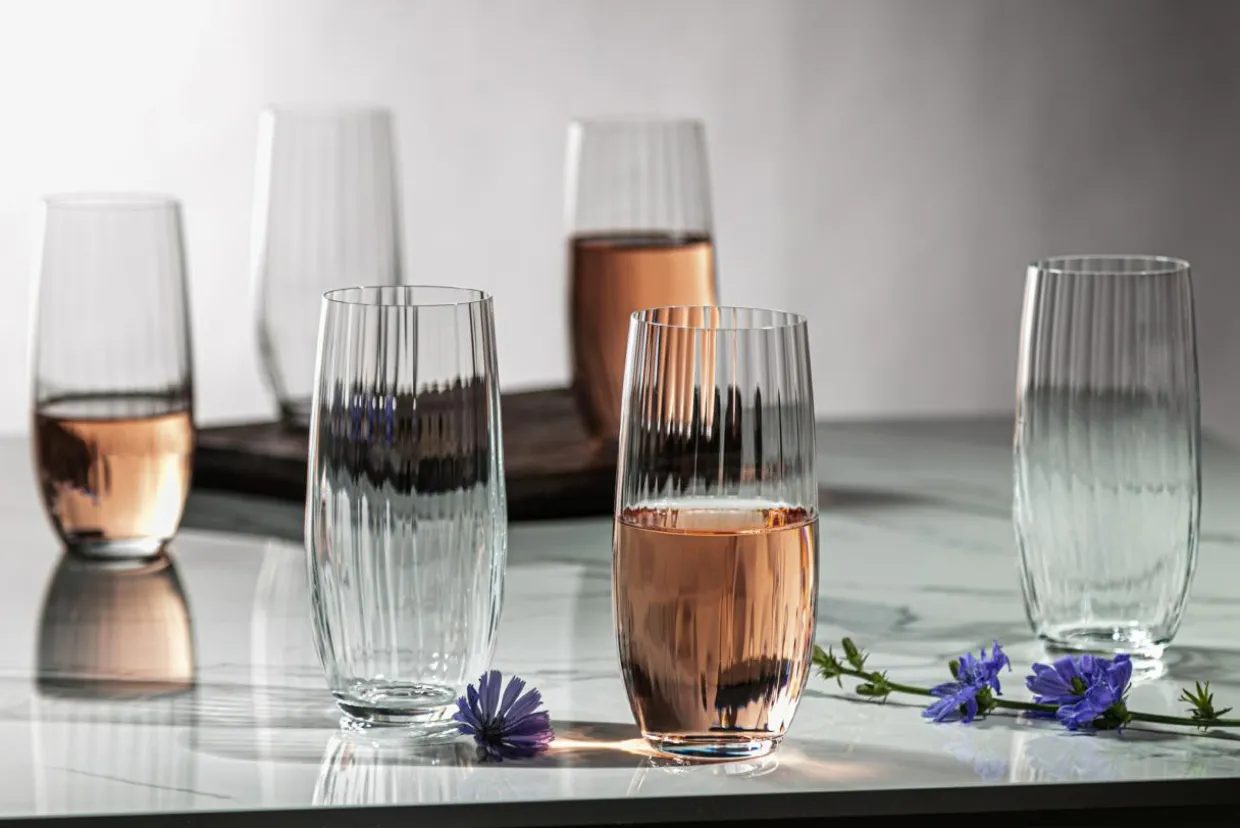 Komplet 6 szklanek wysokich WATERFALL 350 ml