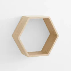 Komplet 3 szt. półek ściennych geometrycznych