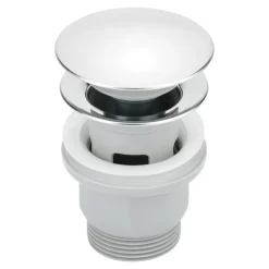 Korek do umywalki bidetu z przelewem CLICK-CLACK chrom NHC 010P