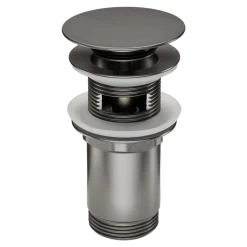 Korek do umywalki bidetu uniwersalny CLICK-CLACK titanium NHC D10U
