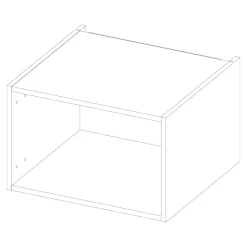 Korpus nadstawny QUBIK 60x38,5 biały