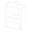 Korpus QUBIK 60x77 grafit z czarnym okapem OKPZH18EF