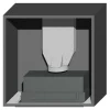 Korpus QUBIK 60x60 grafitowy z okapem ERA C IX/A/52