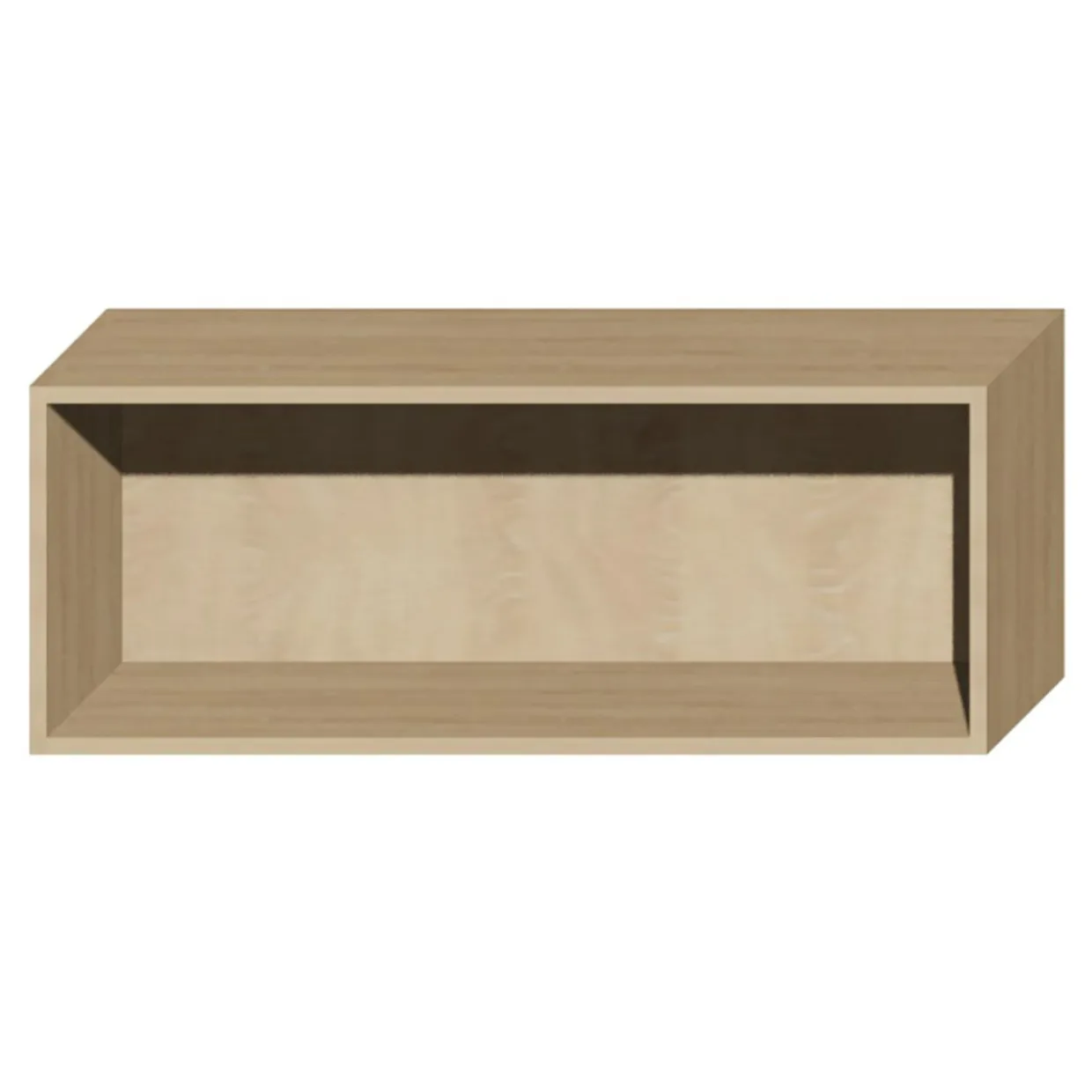 Korpus wiszący klapowy QUBIK 100x38,5 dębowy