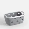Kosz do przechowywania szary 26x19,4x13,8 cm
