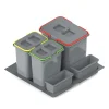 Kosz do sortowania odpadów INSIDE 1x15l i 2x7l