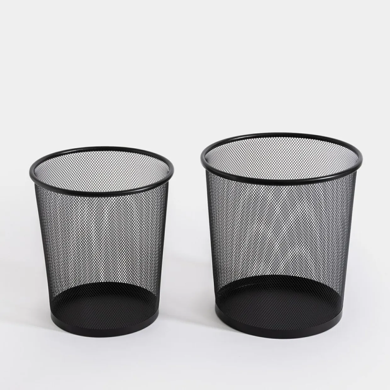 Kosz na śmieci metalowy czarny 12 L