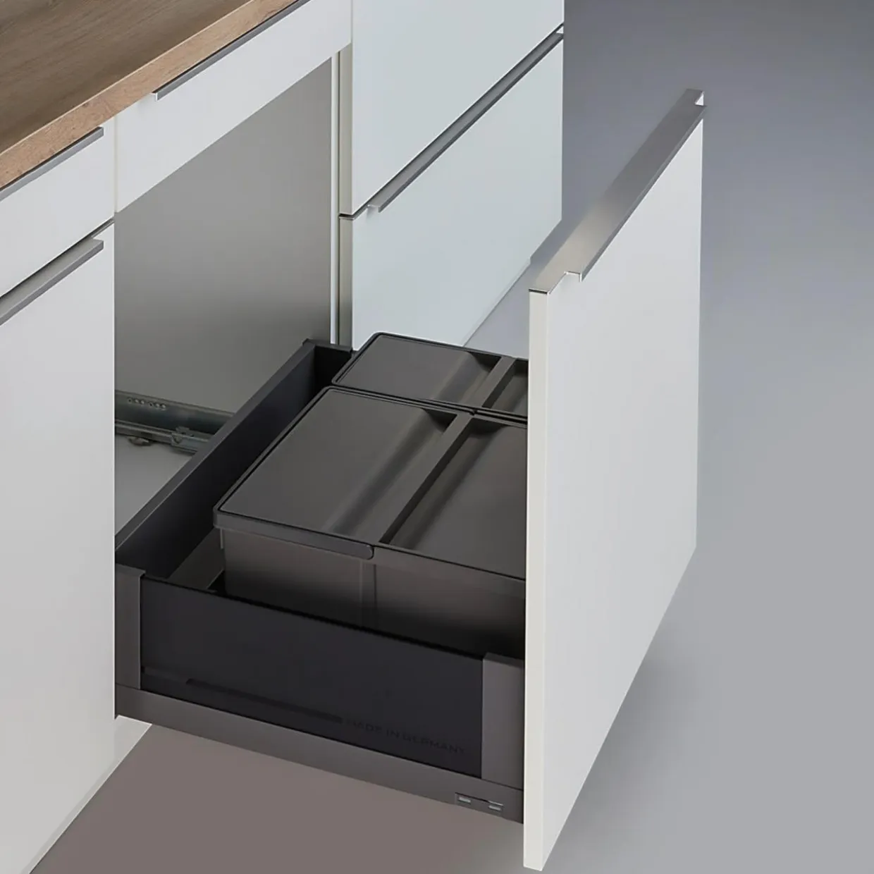 Kosz na odpady antracytowy PULLBOY VARIO 9XL 600/ 26+11